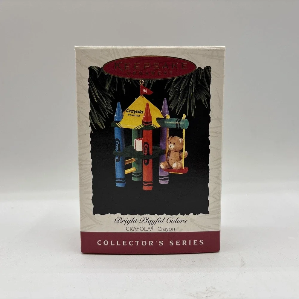Hallmark Keepsake Ornament 1994 Bright Playful Colors 6th In Crayola Series EUC